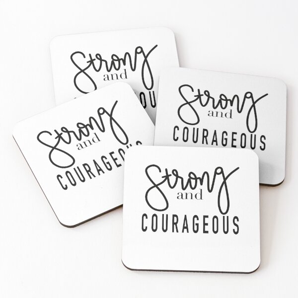 Item preview, strong and courageous  designed and sold by emmagracehodge.