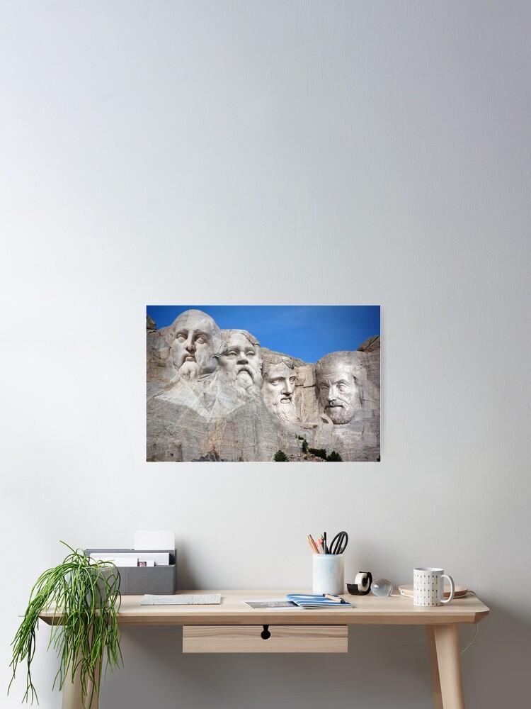 Thumbnail 1 of 3, Poster, Mt. Rushmore Philosophers designed and sold by Phneepers.