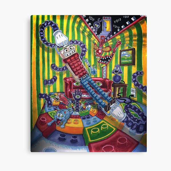 Accordion boy Canvas Print
