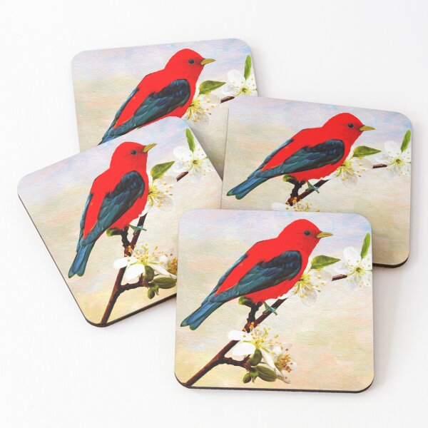 Item preview, Scarlet Tanager Bird designed and sold by FineArtography.