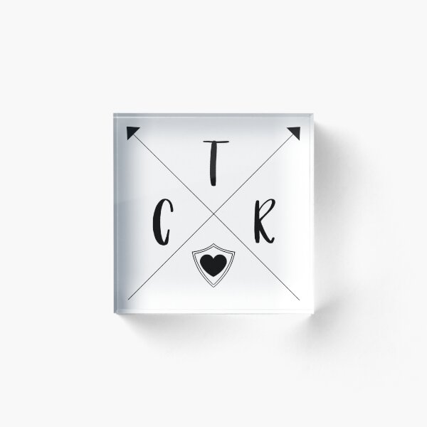 CTR Arrows - Choose The Right - PNG Acrylic Block