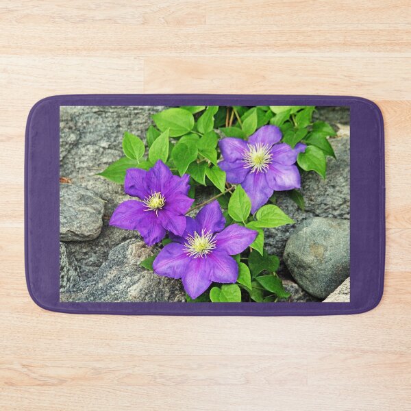 Item preview, Purple Clematis On The Rocks designed and sold by Deb Oppermann.