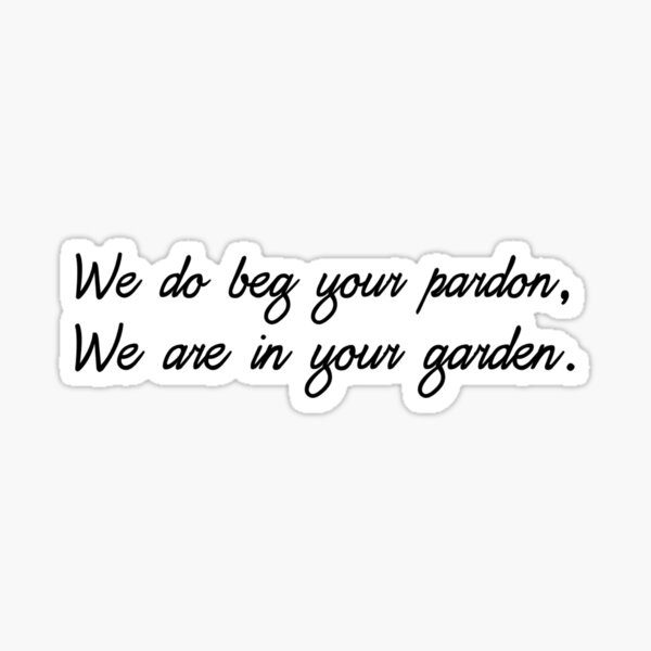 Theft and Shrubbery chant Sticker