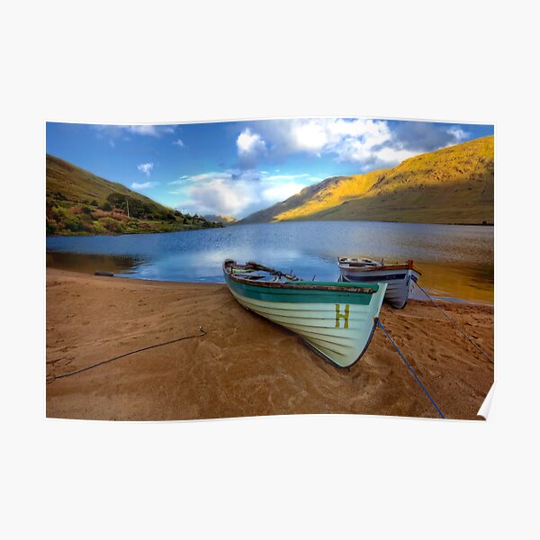 Late evening Lough Nafooey Galway/Ireland. Poster