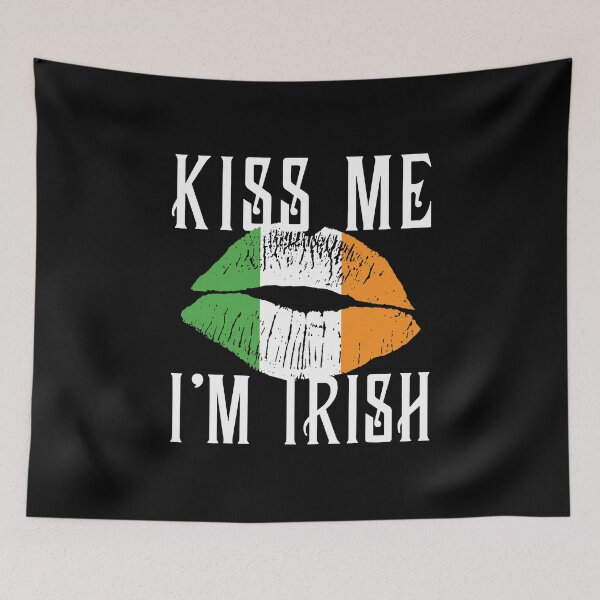 Item preview, St Patricks Day Kiss Me I Am Irish Funny designed and sold by BallonFlyToSky.