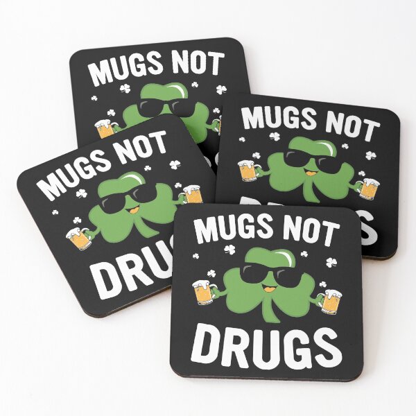 Item preview, St Patricks Day Mugs Not Drugs Funny Patrick designed and sold by BallonFlyToSky.