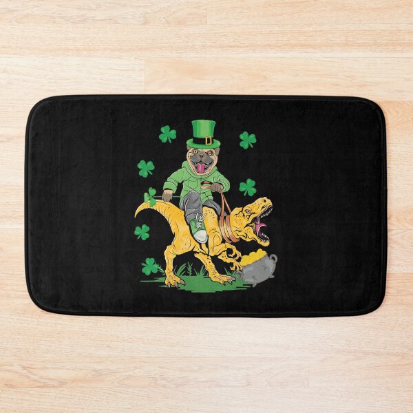 Item preview, St Patricks Day Pug Leprechaun Dinosaur Pat T ex designed and sold by BallonFlyToSky.