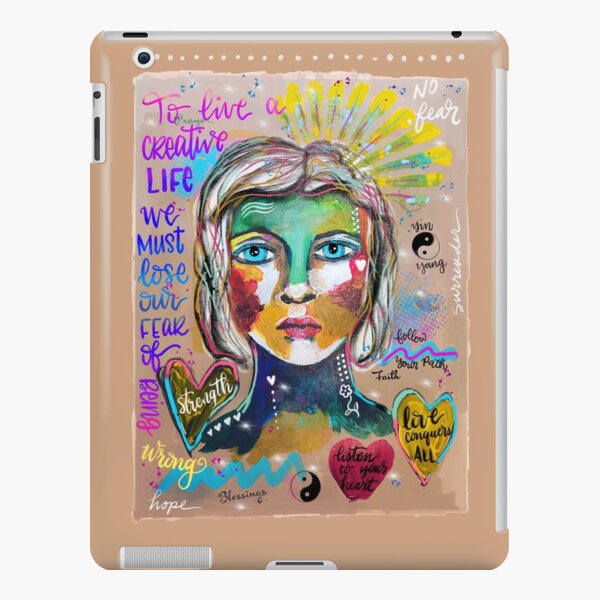 Creative Life Female Colorful Digital Artwork iPad Snap Case