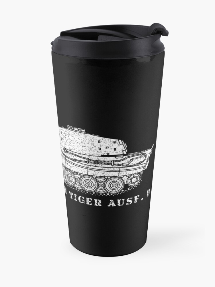 Alternate view of Tiger II German WW2 Tank Panzer Panzerkampfwagen Tiger Ausf. B Gift Travel Mug