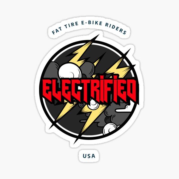 E Bike Stickers Redbubble