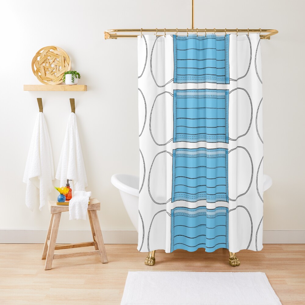 "Surgical mask" Shower Curtain for Sale by sitchewation8 Redbubble
