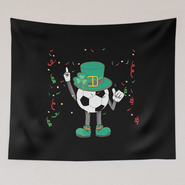 Item preview, St Patricks Day Soccer Leprechaun Sports designed and sold by BallonFlyToSky.