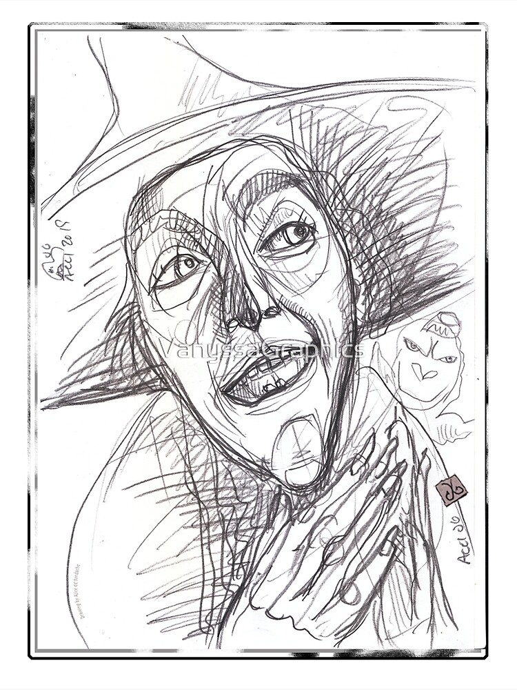 "The Green Witch from Wizard of OZ (Pencil drawing by AliceCCI) The