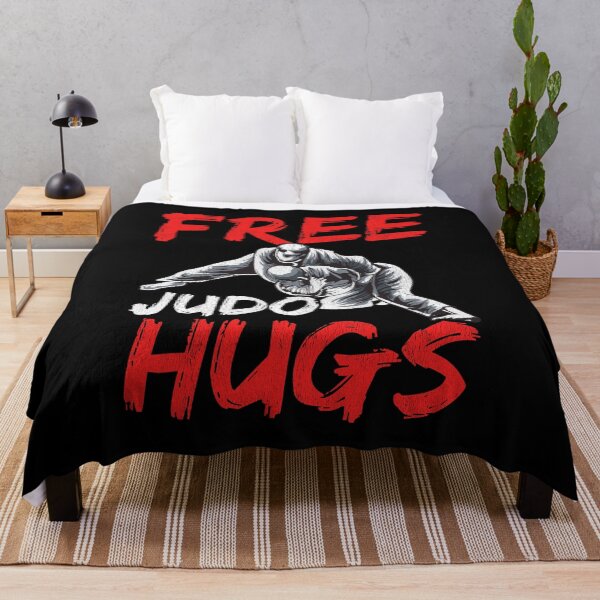 Item preview, Funny Free Judo Hugs MMA Mixed Martial Arts Pun designed and sold by perfectpresents.