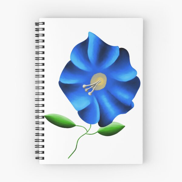 Item preview, Hand-Drawn, Sassy, Blue Flower designed and sold by paintedkat.