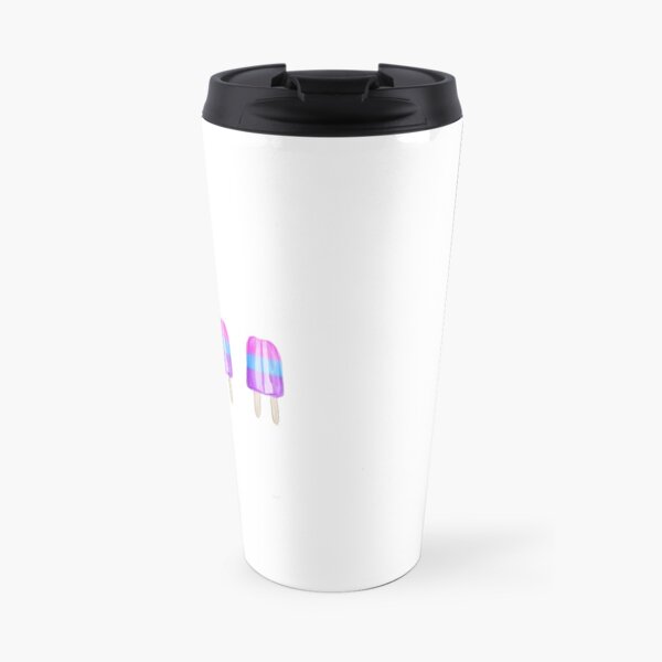 Pink Blue Purple Popsicles Travel Mug