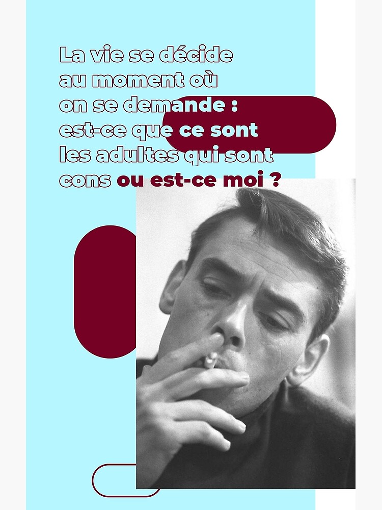 Carte De Vœux Jacques Brel Citation Par Nazafox Redbubble