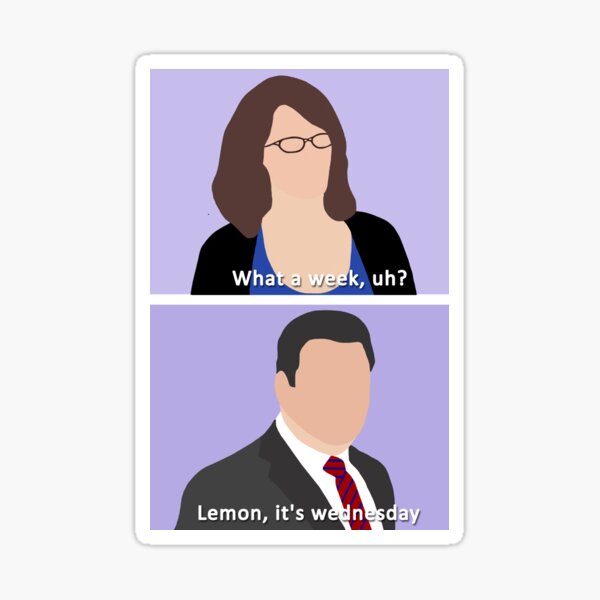 lemon its wednesday Sticker