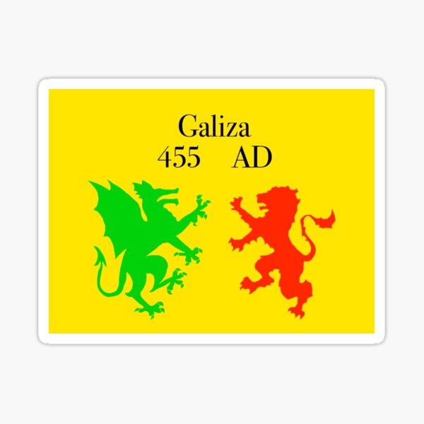 GALICIA Galician Flag SPAIN Galiza Galego Bandera 50mm (2) Stickers,  Decals x4