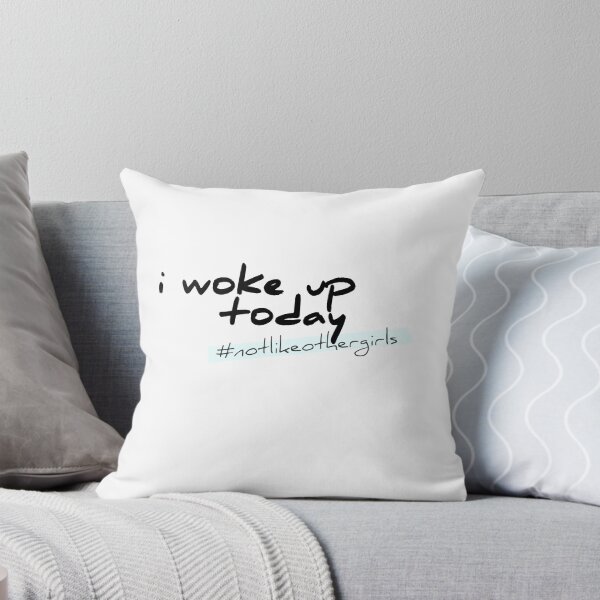 Artikelvorschau, Ich bin heute aufgewacht #notlikeothergirls Handschrift und pastellblauer Textmarker entworfen und verkauft von Fashionmonger.