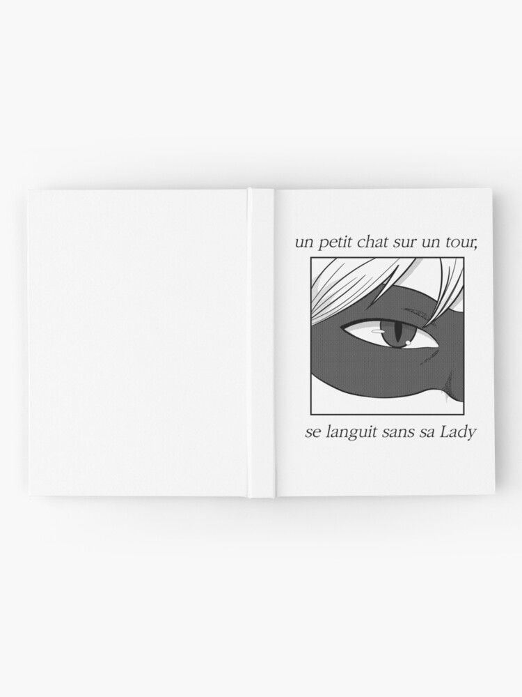 Chat Noir Eye Manga Style Hardcover Journal By Claanver Redbubble