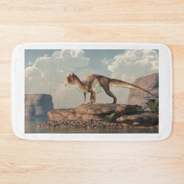 Item preview, Cryolophosaurus by a Lake designed and sold by Daniel Eskridge.