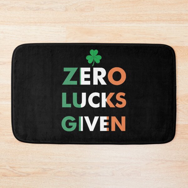 Item preview, Zero Lucks Given Irish Flag Colors St Patrick's Day designed and sold by funnierthanthou.