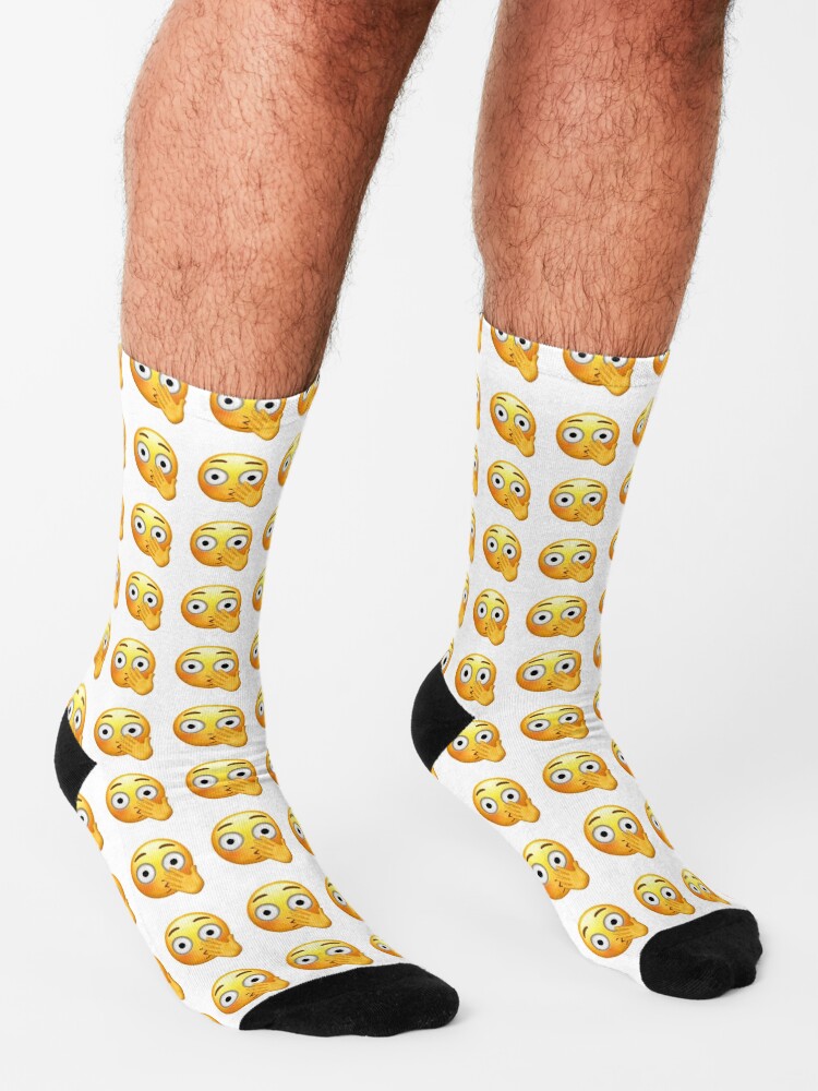 "Embarrassed Emoji" Socks for Sale by bashley051003 Redbubble