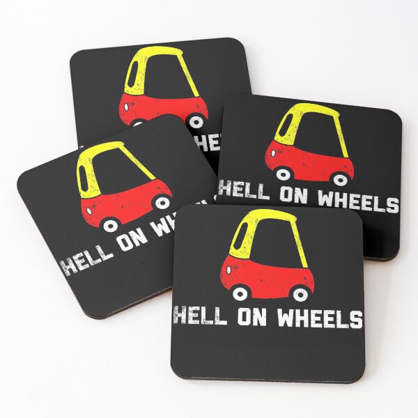Item preview, Hell on Wheels Cozy Coupe Grunge designed and sold by ScapegoatPrints.