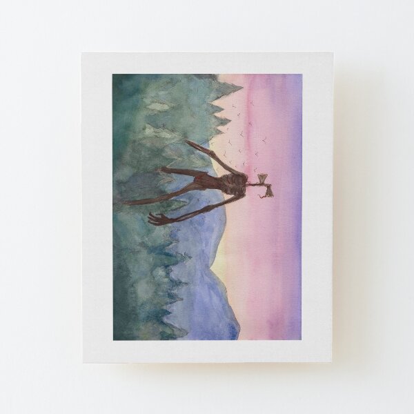 Siren Head Wood Mounted Print