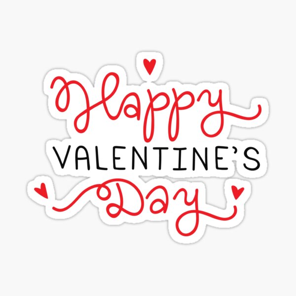 Sticker Happy Valentines Day 