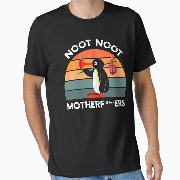 Vista previa del artículo con la obra «Noot Noot Pingu Shirt Noot Meme Gift, Pingu Noot Noot Motherf», diseñado y vendido por juliegrinnell.