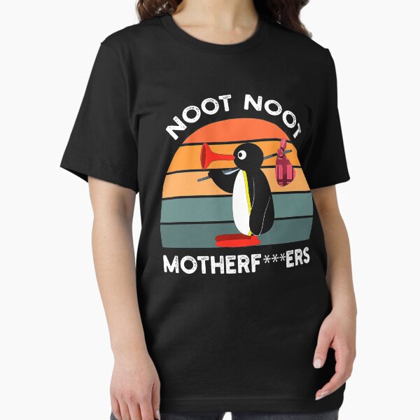 Vista previa del artículo con la obra «Noot Noot Pingu Shirt Noot Meme Gift, Pingu Noot Noot Motherf», diseñado y vendido por juliegrinnell.