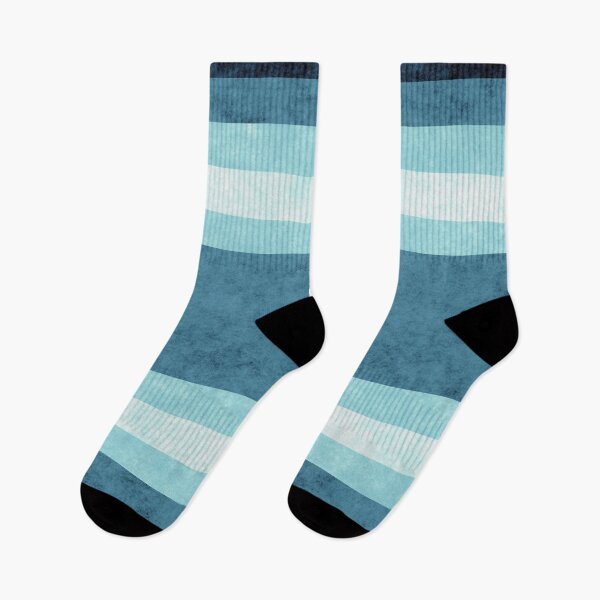 Item preview, Grunge Stripes - Baby Blue designed and sold by Wizzles Emporium.