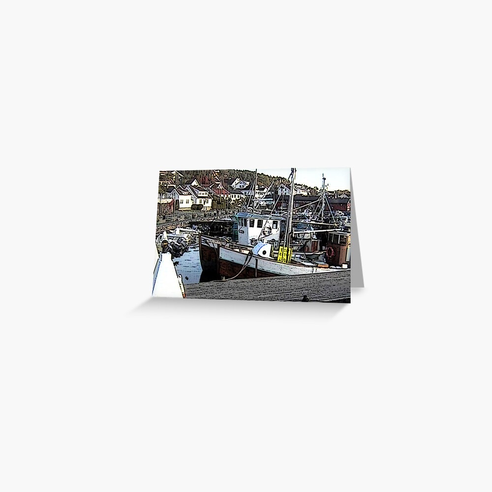 "Fishing Boat - Ski, Norway" Greeting Card