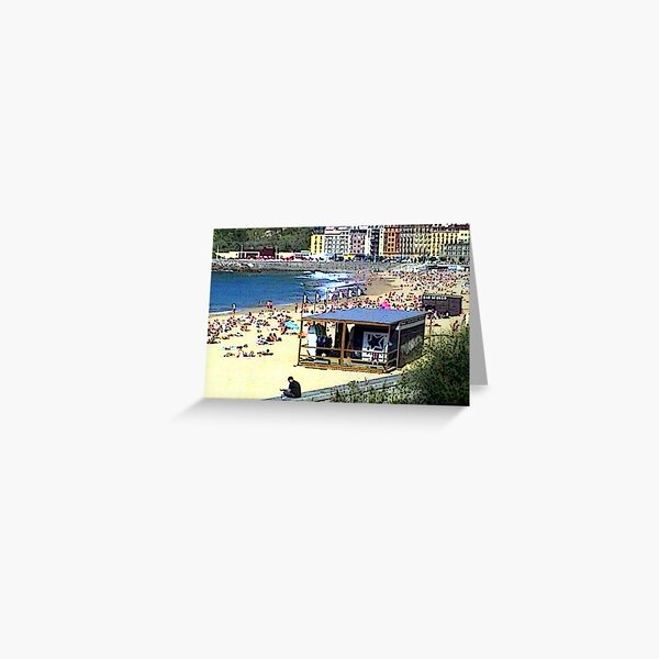 "Beachlife - San Sebastian, Spain" Greeting Card