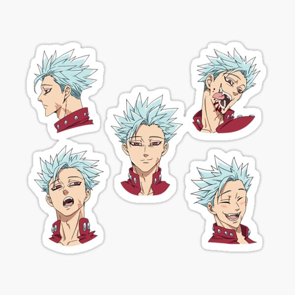 Hot Anime Stickers Redbubble - seven deadly sins cute ban chibi roblox