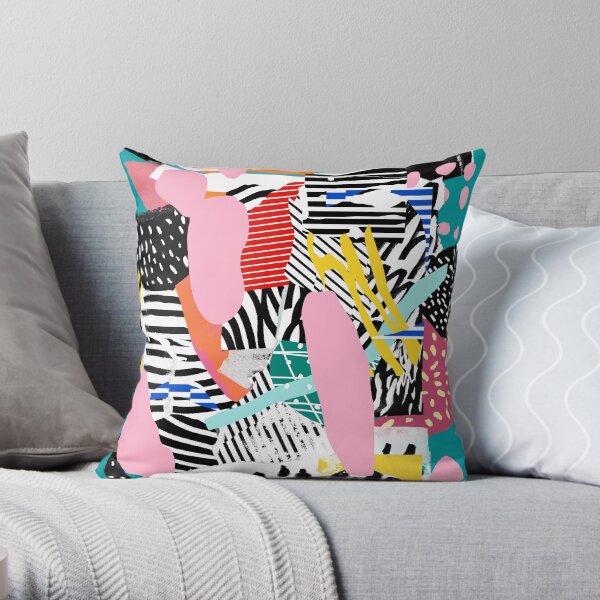 Tennis Court Throw Pillow