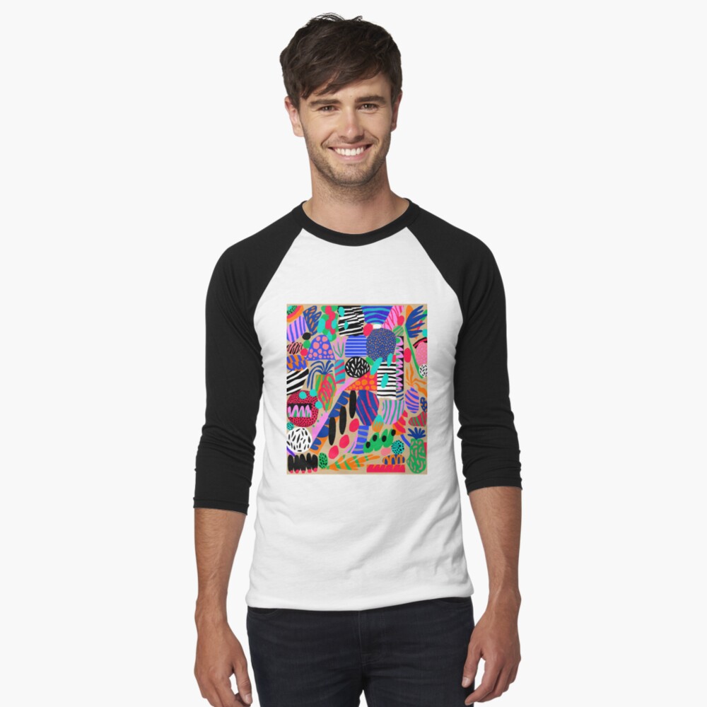 Item preview, Baseball ¾ Sleeve T-Shirt designed and sold by marceloromero.