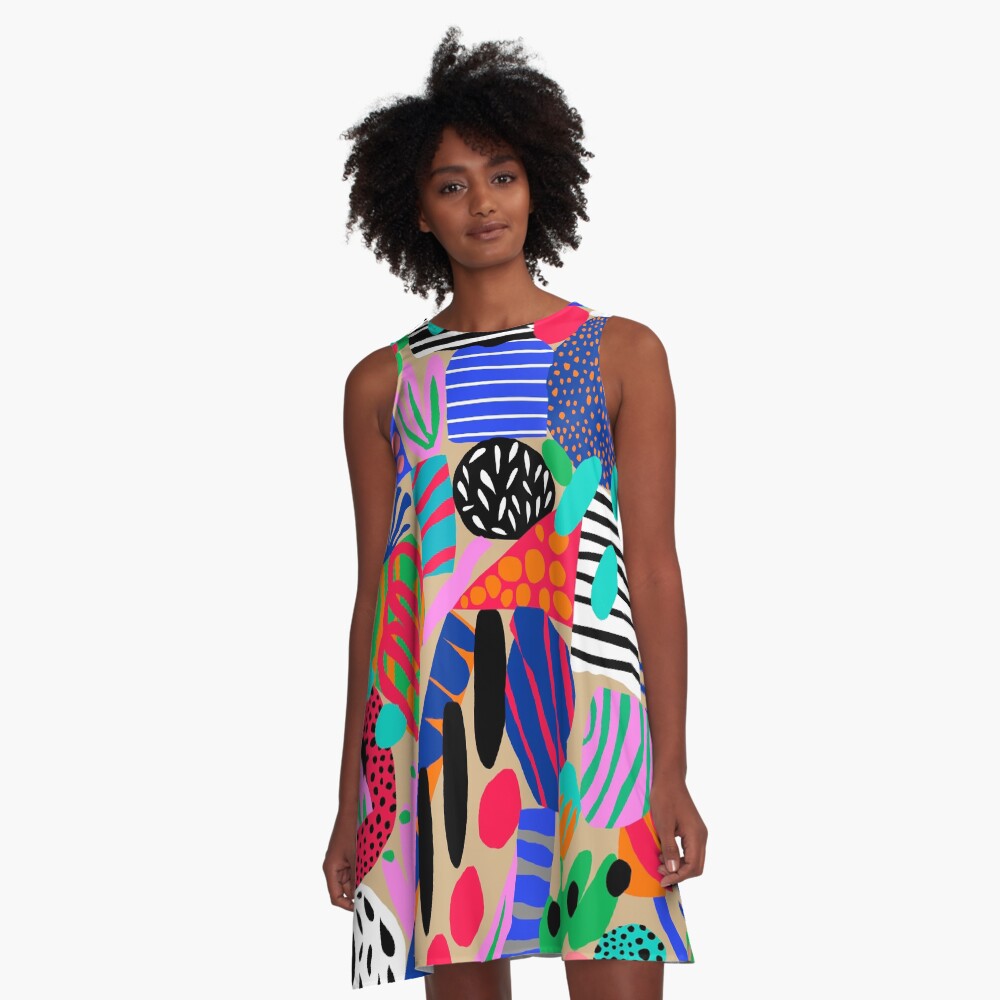 Space Garden A-Line Dress