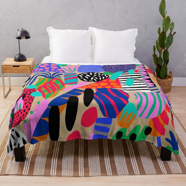 Space Garden Throw Blanket