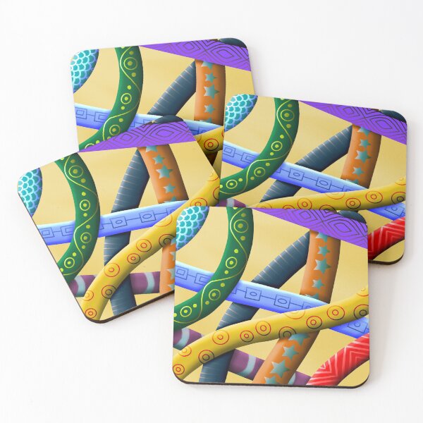 Item preview, Crossing Lines Abstract Digital Artwork designed and sold by paintedkat.