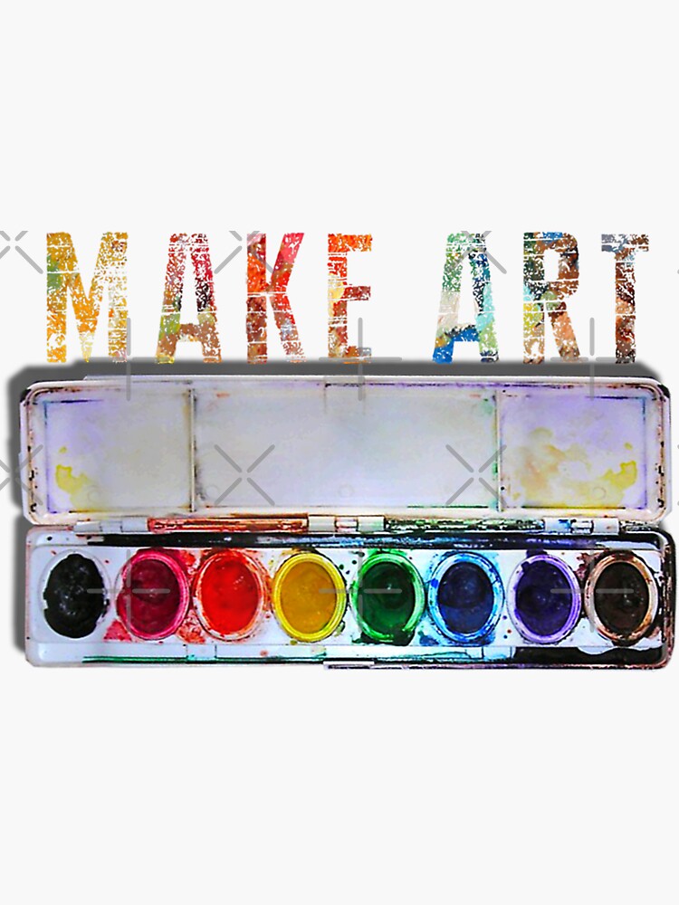 MAKE ART Funny Artist Painting Teacher Humor gifts by moonchildworld