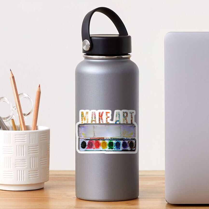 MAKE ART Funny Artist Painting Teacher Humor gifts Sticker