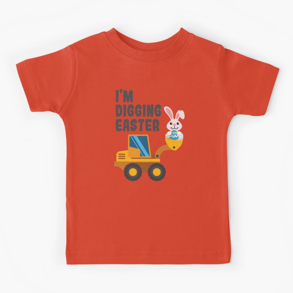Little Hand Toddler Boys Easter Shirt Tractor Bunny Clothes For