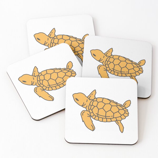 Item preview, tangerine sea turtle designed and sold by hoperobinett.
