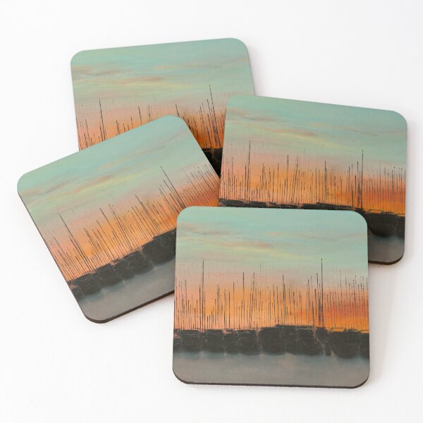 Item preview, Carol Hazel Masts At Sunset designed and sold by CarolHazelArt.