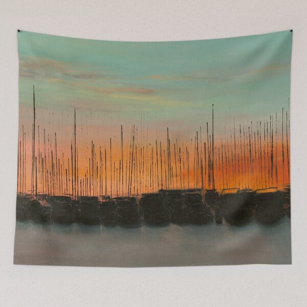 Item preview, Carol Hazel Masts At Sunset designed and sold by CarolHazelArt.