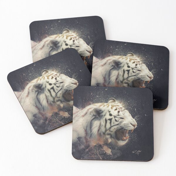 Item preview, White Tiger portrait designed and sold by Pearcatprod.