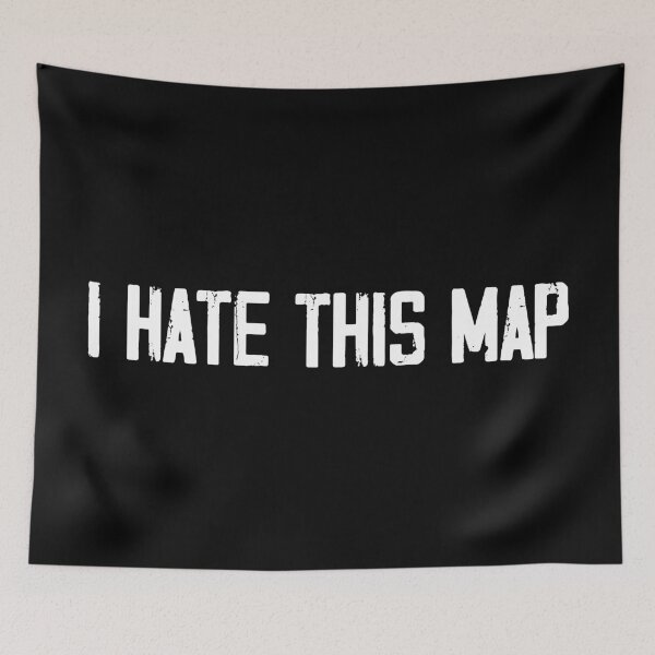 Item preview, I Hate This Map designed and sold by TalkWithDesign.